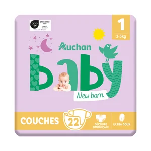 PRODUCTO ALCAMPO Baby Pañales talla 1 (2-5 kg) 22 uds.