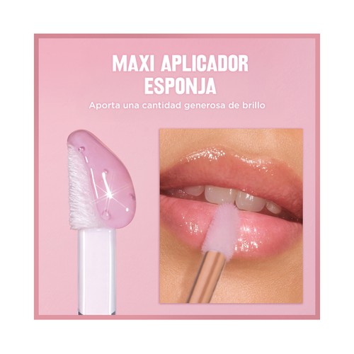REVLON Super lustrous glimmer tono 001 Candy hearts Aceite labial con efecto hidratante.
