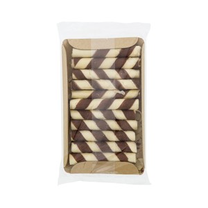 Barquillos bicolores de cacao 40 g.