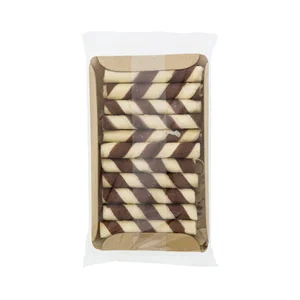 Barquillos bicolores de cacao 40 g.