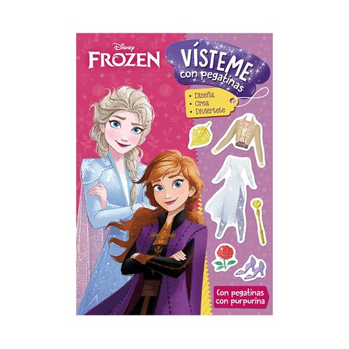 Frozen. Vísteme con pegatinas 3. Disney. LIBROS DISNEY