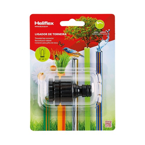 Conector de grifo y manguera de rosca, HELIFLEX.