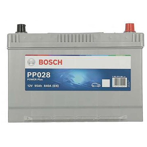 Batería de coche 95Ah, arranque 840A, 12V, BOSCH.