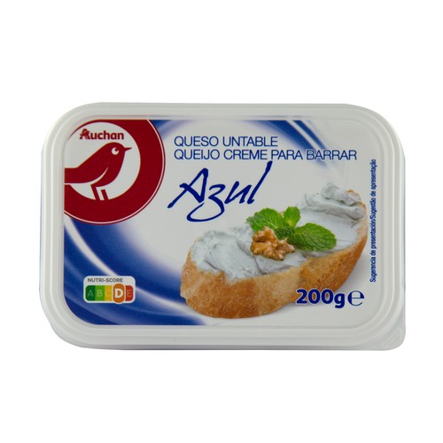 AUCHAN Queso de untar azul 200 g. Producto Alcampo