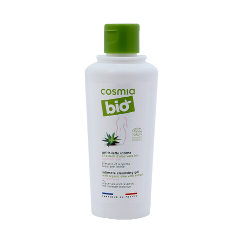 COSMIA Gel íntimo sin perfume con extracto de aloe vea ecologico COSMIA Bio 200 ml.