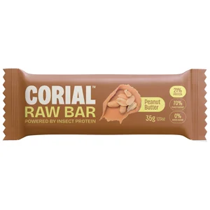 CORIAL Barrita datiles, crema de cacahuete y larvas de gusano de la harina 35 g.