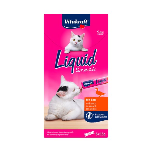 VITAKRAFT Snack líquido para gatos sabor pato con betaglucano 90gr