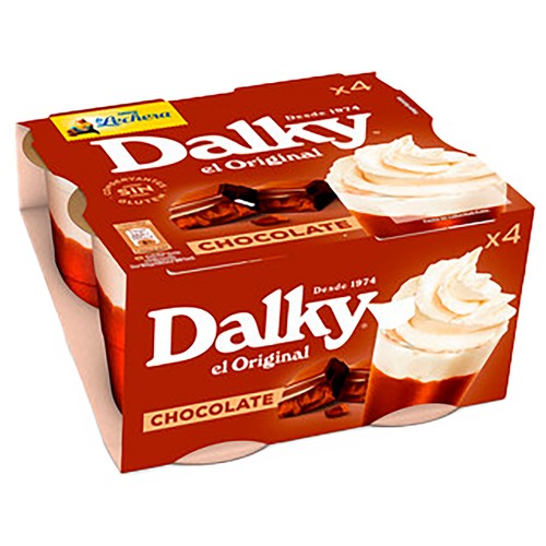 DALKY Copa de chocolate con nata DALKY de Nestlé 4 x 100 g.