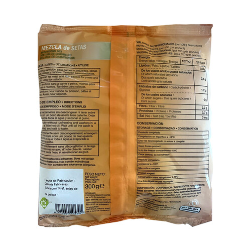 LA CUERVA Sabrosa mezcla de setas, 100% naturales, sin conservantes ni colorantes LA CUERVA 300 g (P.N.)
