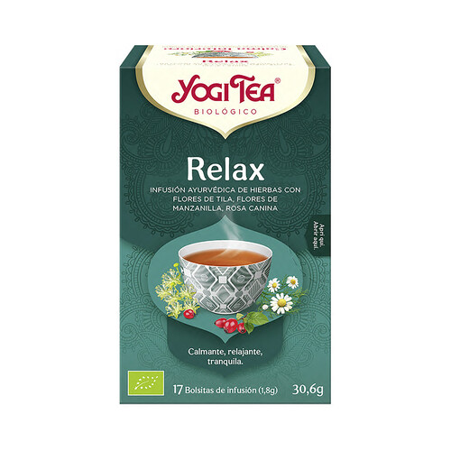 YOGI TEA Infusión de té de relax BIO 17 uds. 30,6 g.