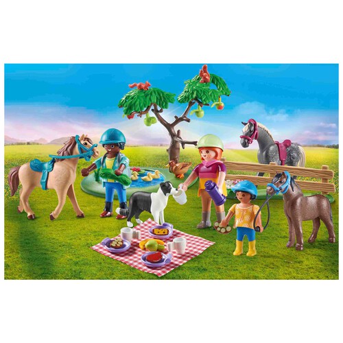 PLAYMOBIL excursión de pícnic con caballos