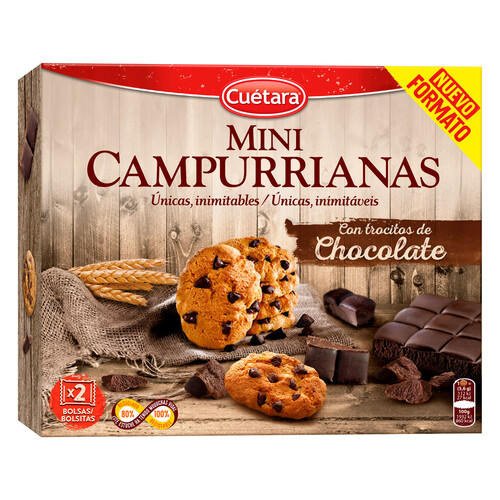 Alcampo CUETARA Galletas de pepitas de chocolate 320 gr Rebajas