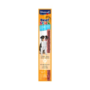 VITAKRAFT Snack de perro low fat beef- stick 12g