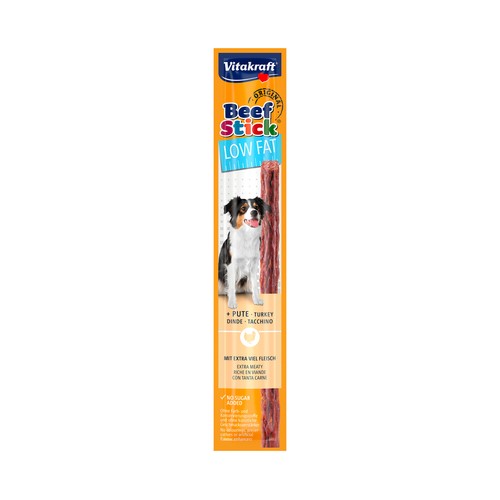 VITAKRAFT Snack de perro low fat beef- stick 12g