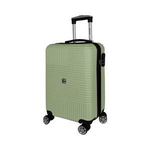 Trolley rígido de 55cm, 8 ruedas, color verde, AIRPORT.