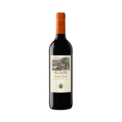 EL COTO  Vino tinto crianza con D.O. Ca. Rioja botella de 75 cl.