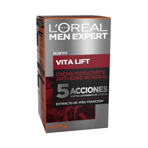 L´ORÉAL MEN EXPERT Crema hidratante con acción integral anti-edad L"ORÉAL MEN EXPERT Vitalift 50 ml.