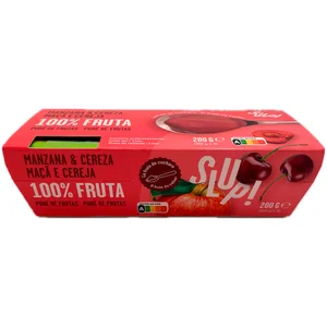 SLUP! Crema de fruta de manzana y cereza 2 x 100 g.