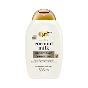 OGX Acondicionador Hidratante con Leche y Aceite de Coco y Proteína de Leche Hidrolizada, para Cabellos Secos 385 Ml.