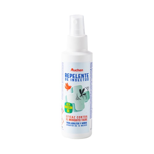 Spray repelente de insectos de alta protección (hasta 8 horas) PRODUCTO ALCAMPO 125 ml.