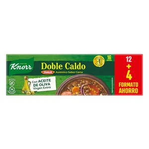 KNORR Caldo de carne doble caja de 16 uds.  160 g.
