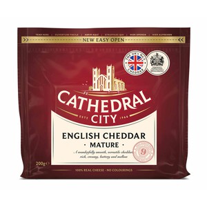 Queso cheddar curado CATHEDRAL CITY 200 gr.
