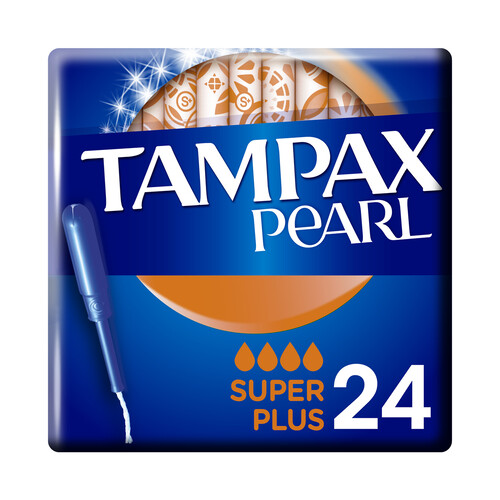 TAMPAX Tampones super plus con aplicador TAMPAX Pearl 24 uds