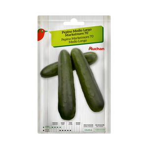 Imagen de Sobre de semillas para sembrar pepinos de la variedad Marketmore medio-largo PRODUCTO ALCAMPO.