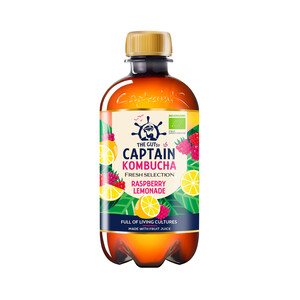 Imagen de THE GUTSY CAPTAIN Kombucha frambuesa-limonada 400 ml.