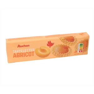 PRODUCTO ALCAMPO Tartaletas con relleno y sabor de albaricoque 150 g.