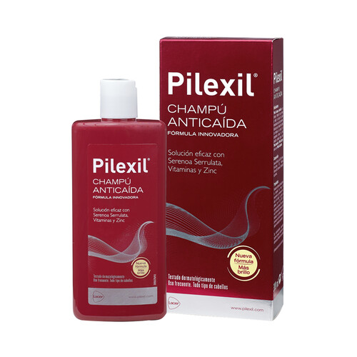 PILEXIL Champú anticaída de uso frecuente, para todo tipo de cabellos PILEXIL 300 ml.
