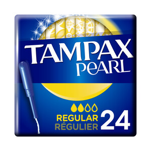 Imagen de TAMPAX Tampones regular con aplicador TAMPAX Pearl 24 uds