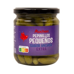 Imagen de PRODUCTO ALCAMPO Pepinillos pequeños sabor a anchoa PRODUCTO ALCAMPO frasco de 180 g.