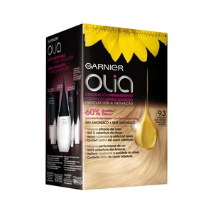 GARNIER Tinte de pelo color rubio muy claro dorado, tono 9.3 GARNIER Olia.