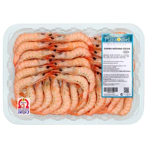 PLAYA ODIEL Bandeja de gamba cocida 250 g.