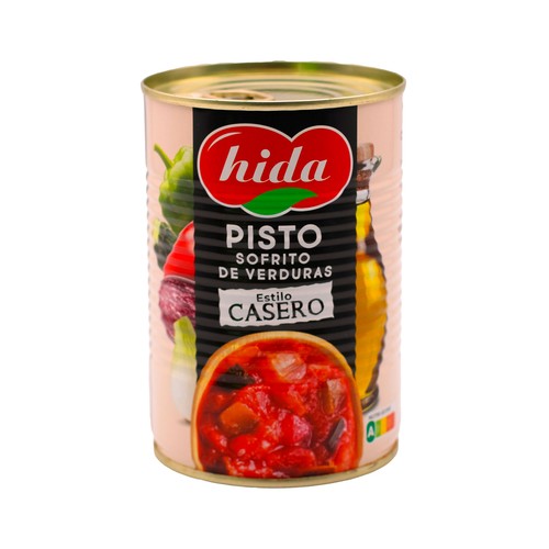 HIDA Pisto de verduras estilo casero frasco de 400 g.