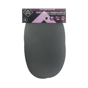 Imagen de Codera termoadhesiva, color gris perla, set de 2 unidades, STYLE.