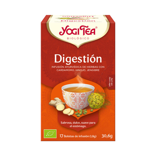 YOGI TEA Infusión digestiva BIO 17 uds. 30,6 g.