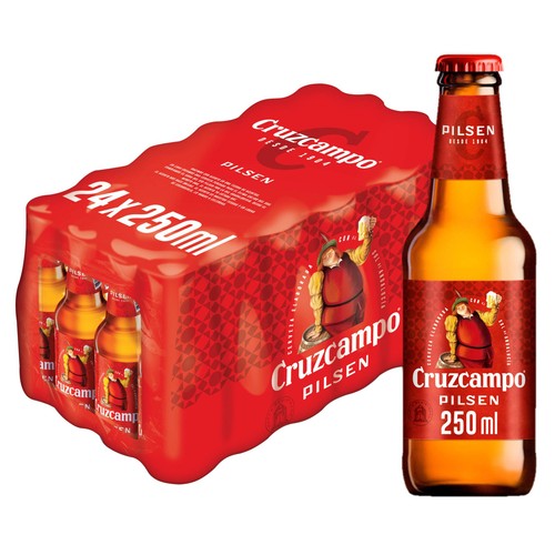 Cervezas CRUZCAMPO pack 24 uds de 25 cl.