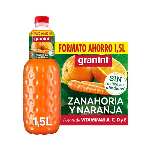 GRANINI Bebida de naranja y zanahoria Clásico 1,5 l.
