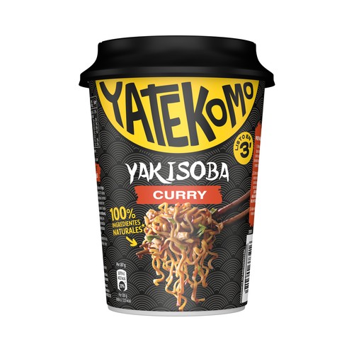 YATEKOMO Fideos Orientales instantáneos ( Noodles) al curry 93g.