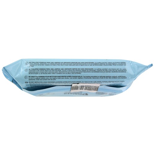 HEMOFARM PLUS Toallitas higiénicas en caso de hemorroides HEMOFARM PLUS 60 uds