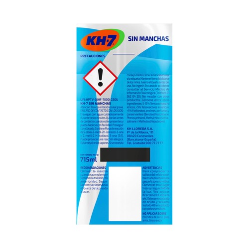 KH-7 Spray quitamanchas sin lejía 715ml