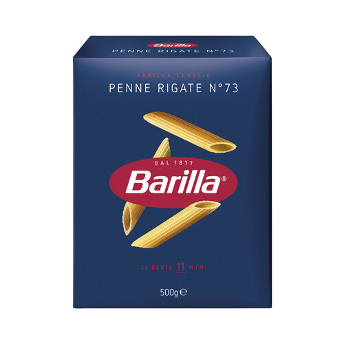 BARILLA Pasta Penne Rigate N.73 (Macarrones) BARILLA 500 g.