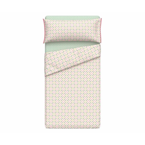Juego de sábanas para cama de 90 cm, 100% algodón, ACTUEL. Modelos surtidos, 1 unidad.