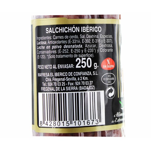 MAFRESA Salchichón ibérico campero al vacío MAFRESA 250 gr