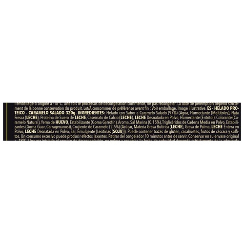 PROZIS Protein ice cream Helado con proteinas sabor a caramelo salado 320 g.