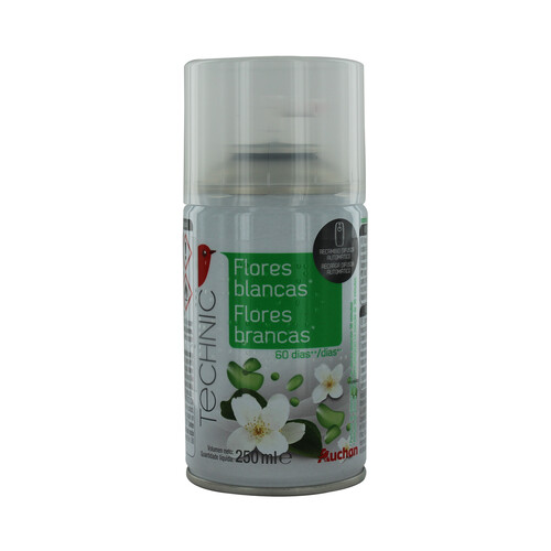 PRODUCTO ALCAMPO Recambio de ambientador automático con esencia a flores blancas PRODUCTO ALCAMPO.250 ml.