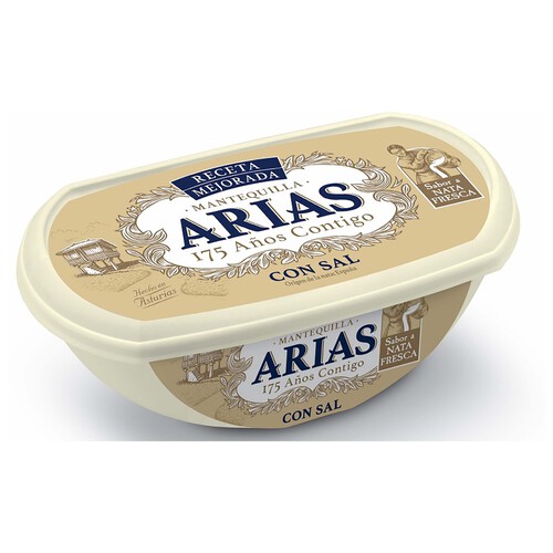 ARIAS Mantequilla tradicional con sal ARIAS 235 gr.