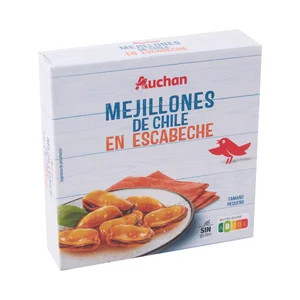 PRODUCTO ALCAMPO Mejillones pequeños en escabeche 69 g.